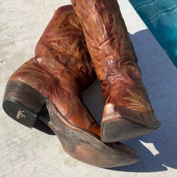 Old Gringo Gold Shimmer Boots Size 9 - Picture 8 of 14